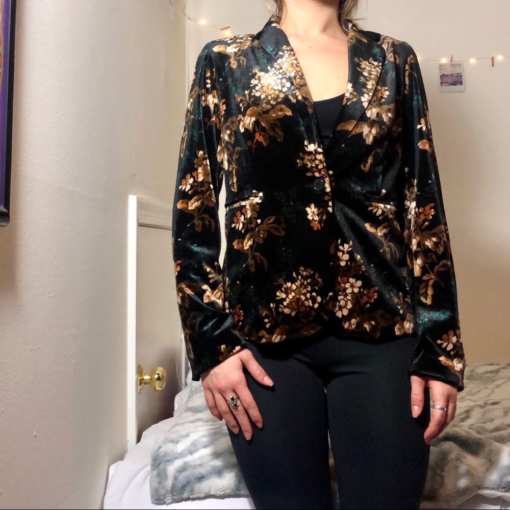 Cynthia Rowley Velvet Blazer